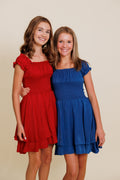 The Sage Dress in Red by Miss Behave