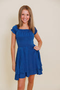 The Sage Dress in Blue by Miss Behave