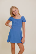 The Tate Dress in Blue by Miss Behave