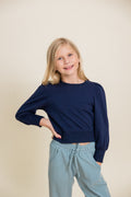 Jane Long Sleeve Puff Sweatshirt by PLEAT
