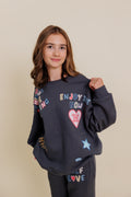 Good Vibes Patched Crewneck By Vintage Havana