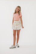 Katie J NYC Juniors Livi Tee in Apricot Blush