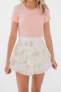 Katie J NYC Juniors Livi Tee in Apricot Blush