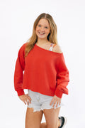Cherry Essential Oversized Fleece by Ocean Drive