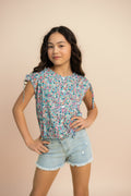 The Maggie Top in Petals by Pleat