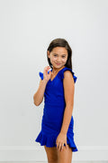 The Fiona Dress in Royal Blue by Miss Behave