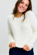 Teen Pammy Sweater by Katiej NYC - Cream, Black, Pink