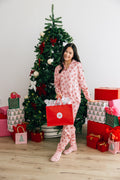 Coquette Candy Cane Satin PJ Set