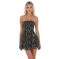 Lucy in the Sky Strapless Fit and Flare Dress in Black