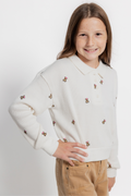 Ella Bear Polo Sweatshirt by Vintage Havana