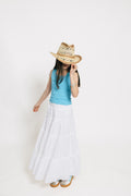 Girls Meadow Maxi Skirt in White by Katie J NYC