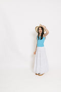 Girls Meadow Maxi Skirt in White by Katie J NYC