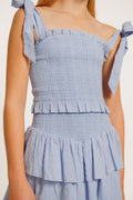 Girls Emerson Dress in Baby Blue by Katie J NYC