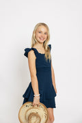 The Tracy Dress in Navy by Miss Behave