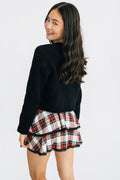 Flowers By Zoe Plaid Skirt