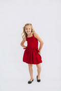 Flowers By Zow Red Satin Bow Dress