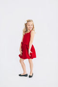 Flowers By Zow Red Satin Bow Dress