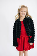 Flowers By Zoe Black Lined Fur Coat