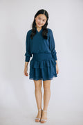Harriett Dress in Dark Teal by PLEAT