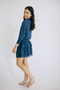 Harriett Dress in Dark Teal by PLEAT