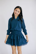 Harriett Dress in Dark Teal by PLEAT