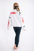Very Merry Fully Embroidered Sweatshirt by Paper Flower