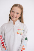 Very Merry Fully Embroidered Sweatshirt by Paper Flower