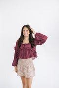 Zara Smocked Floral Skirt