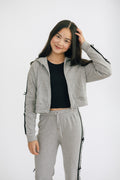 Flowers By Zoe Velvet Ribbon Zip Hoodie