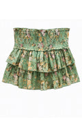 Girls Bianca Skirt in Sage Baroque Floral by Katie J