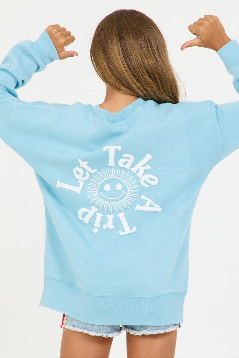 Let's Take A Trip Oversized Sweatshirt