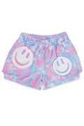 Tie Dye Smile Plush Shorts by iScream