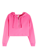 Suzette Tween Cloud Crop Half Zip