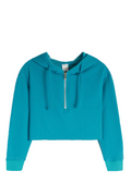 Suzette Tween Cloud Crop Half Zip