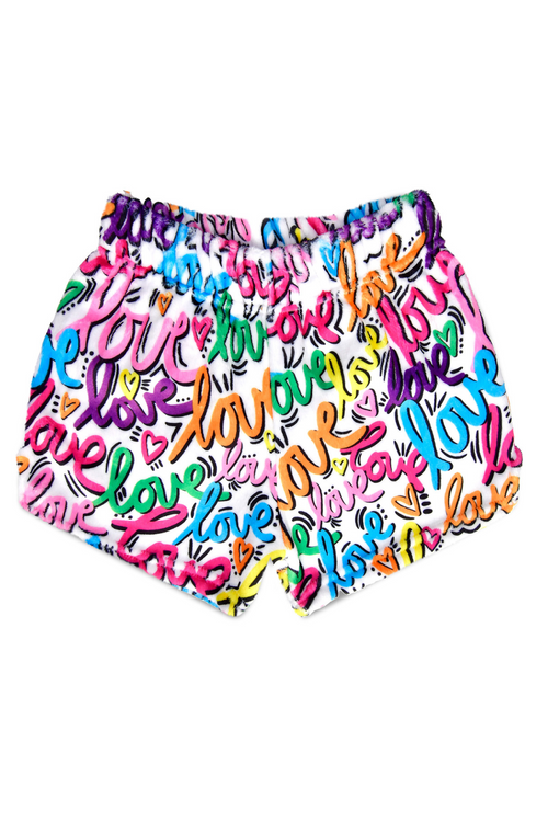 Corey Paige Love Letters Plush Shorts by iScream