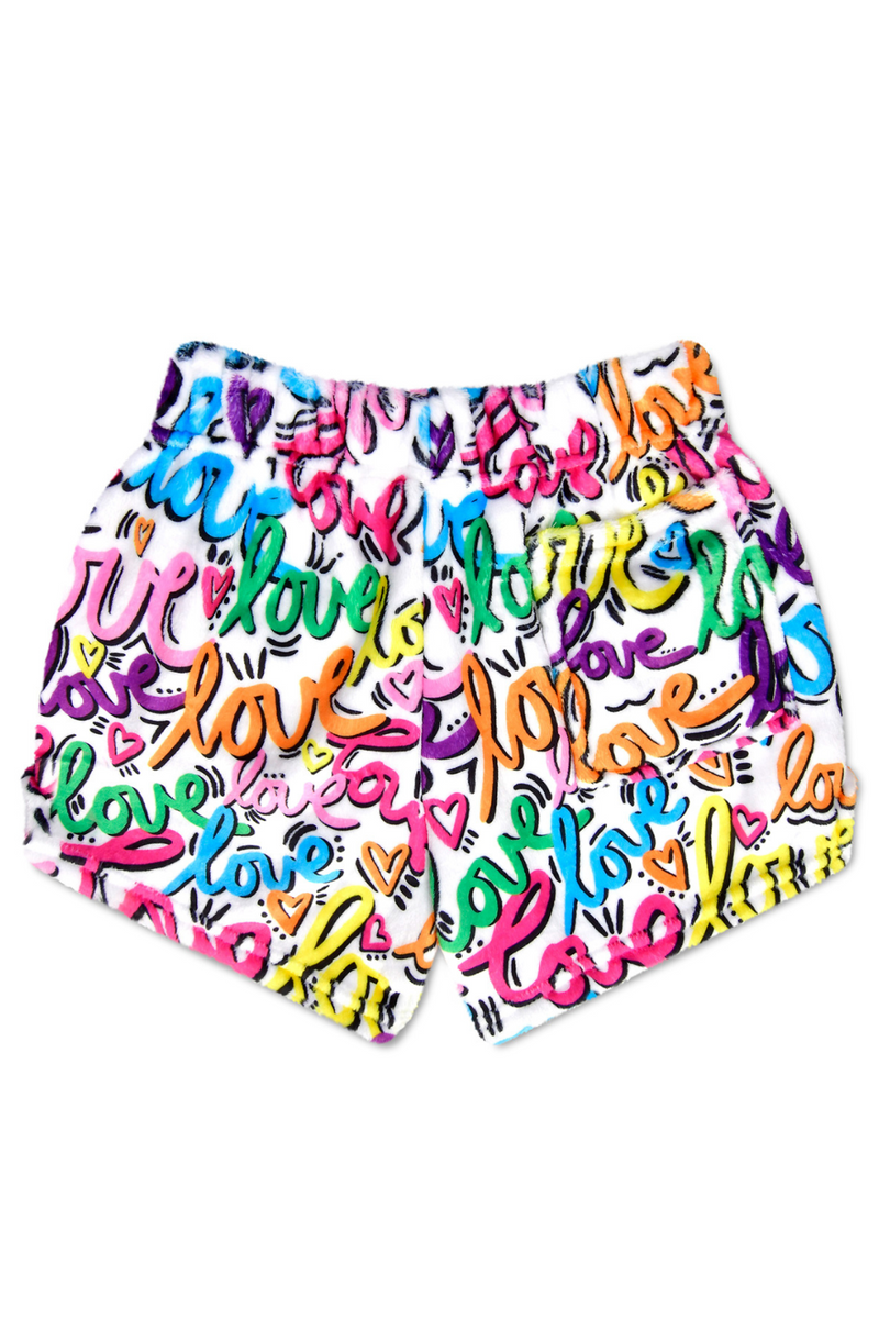 Corey Paige Love Letters Plush Shorts by iScream