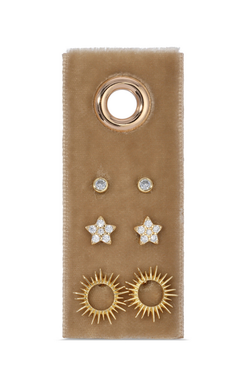 Sun & Stars Velvet Stud Gift Set