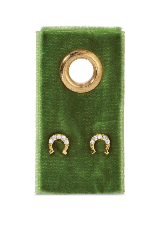 Horseshoe Studs on Velvet Gift Tag