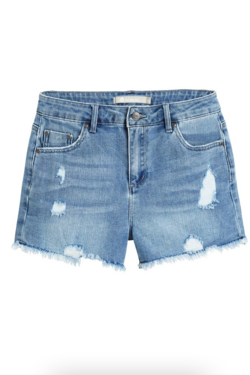 Tween Weekender Shorts in Indigo by Tractr Girls