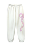 Dylan Embroidered Bow Sweatpants by Katie J NYC