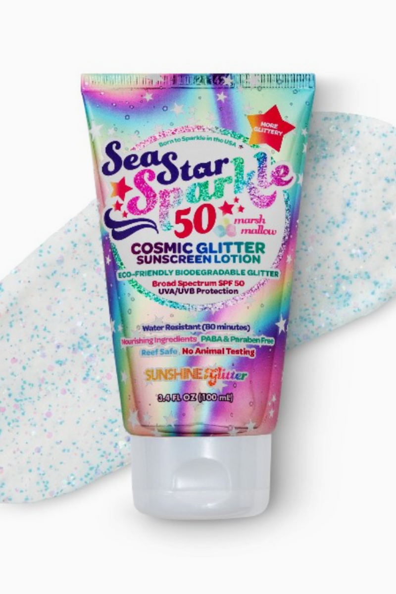 Sea Star Sparkle Cosmic Stardust Spf 50 Glitter Sunscreen