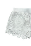 White Crochet Shorts by Design History