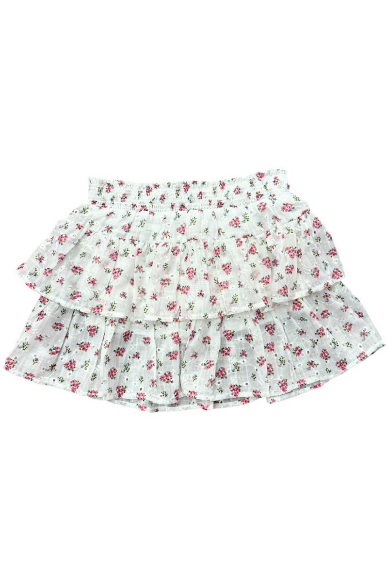 Cherry Pink Floral Skort by Design History