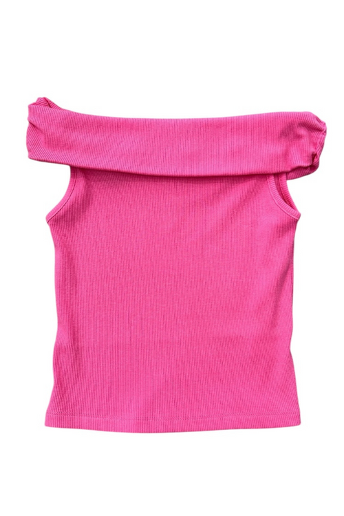 Pink Off Shoulder Top by Design History