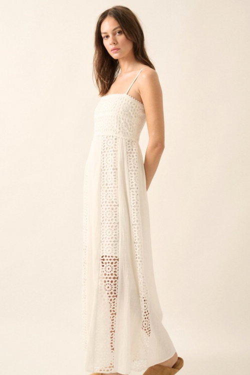 Nora Crochet Maxi Dress