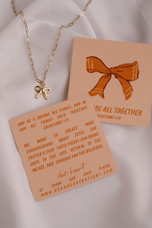 He Holds All Together Charm Necklace