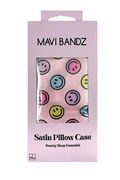 Smiley Satin Pillowcase & Eyemask