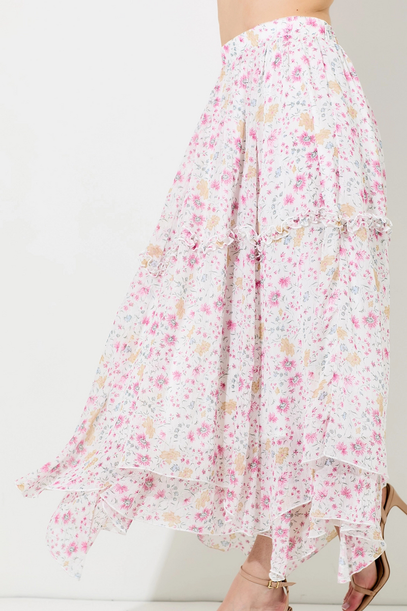 Foster Floral Midi Skirt