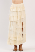 Libby Lace Tiered Maxi Skirt