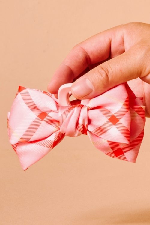 Mini Satin Bow Claw Clip